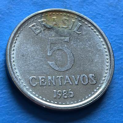 外国优质老铜币银币，周六九点倒数截拍，满百包邮，可寄存半年，喜欢朋友微信扫描二维码可直接参拍 - 五星版巴西5分