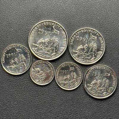 ＜小葵钱铺＞第65期·散币·银币场·满200包邮，不寄存·17号发货 - 厄立特里亚1991年套币