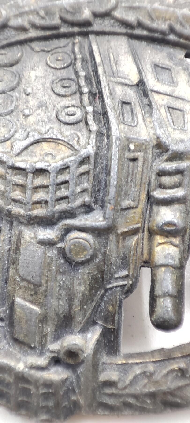 红色经典收藏拍卖专场第31期 德国1939 铜级坦克突击奖章 铸造版