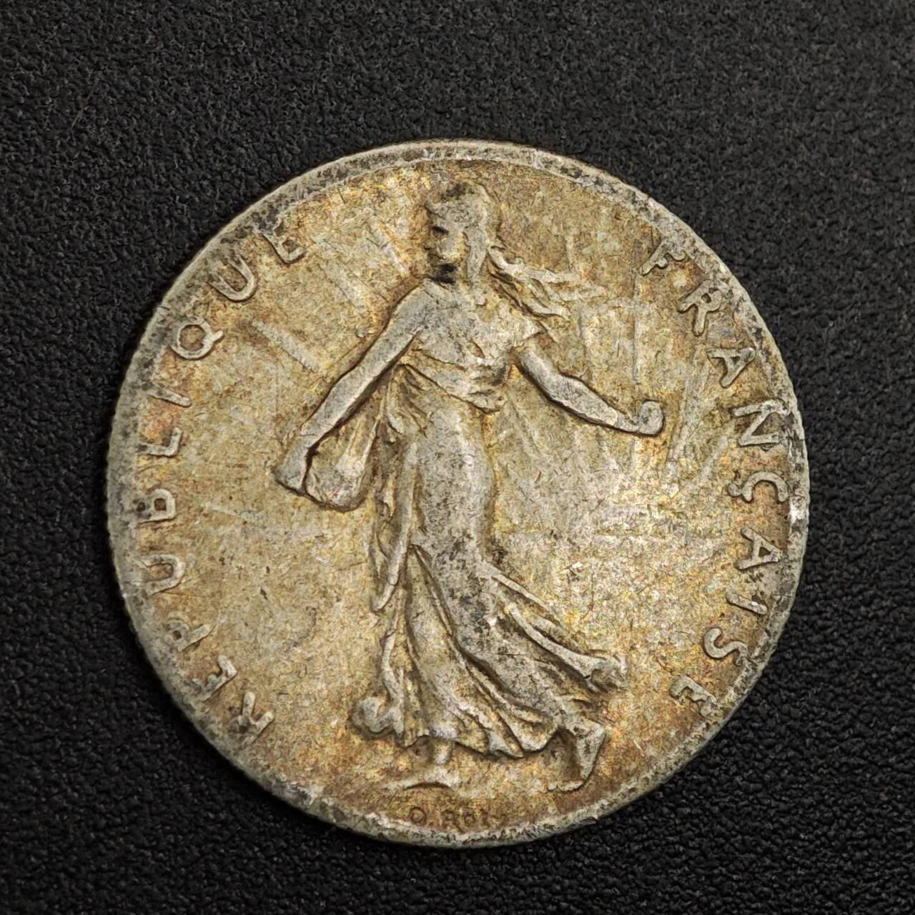 【淘币小摊】实时拍第七百九十六拍   小银币场   满百包邮可预留二周 每周一统一发货   法国1898年播种女神50分银币