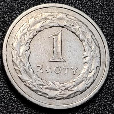 泉币菌-第129场-精品福利场（本场拍品多，请提前出价） - 皇冠鹰 波兰1兹罗提铜镍硬币 23.0毫米 5.0克 1994年