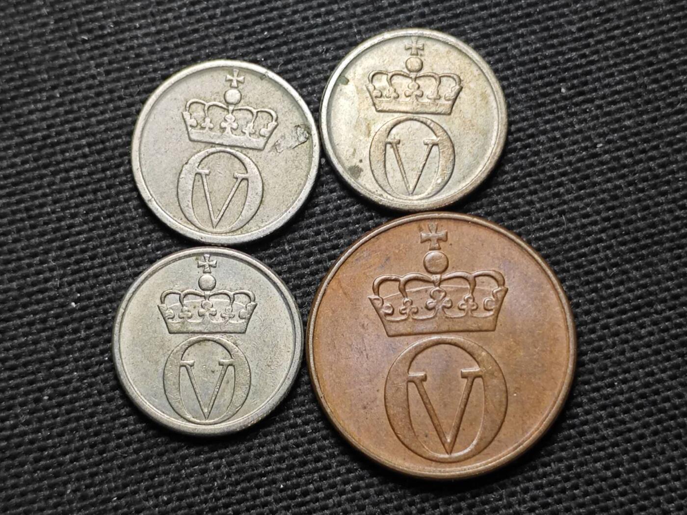 KK钱币收藏小铺  第370场  2月预留时间 周末发货  挪威动物版一组4枚