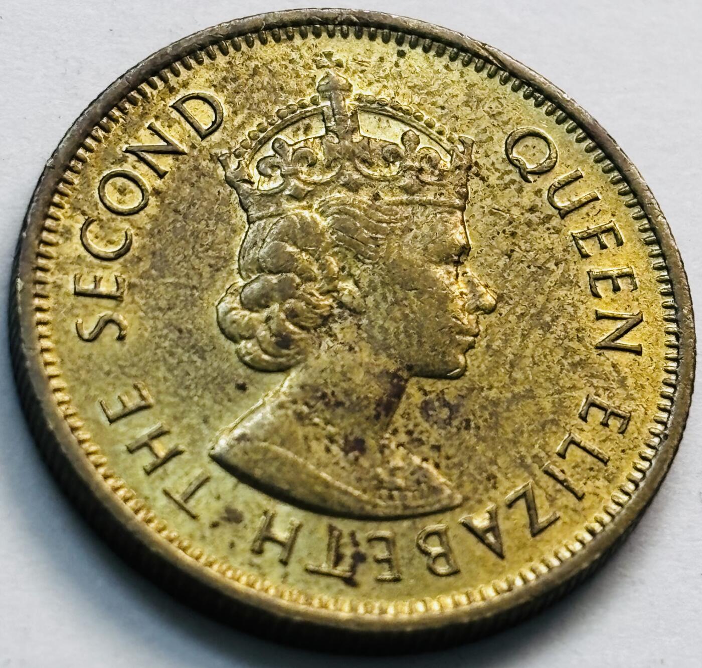 文馨钱币收藏第 281 场，【 长期接收代拍品】银元，银币，套币，纸币专场（本场截拍后休息三天，19 号发货） 原铜光品相 1979 年英属香港一毫，伊丽莎白二世 第二版