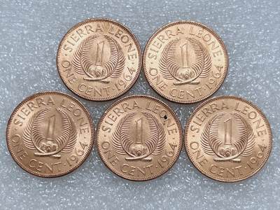 第一海外回流一元起拍收藏 散集专场  第266期 - 塞拉利昂1964年1分铜币 原光美品