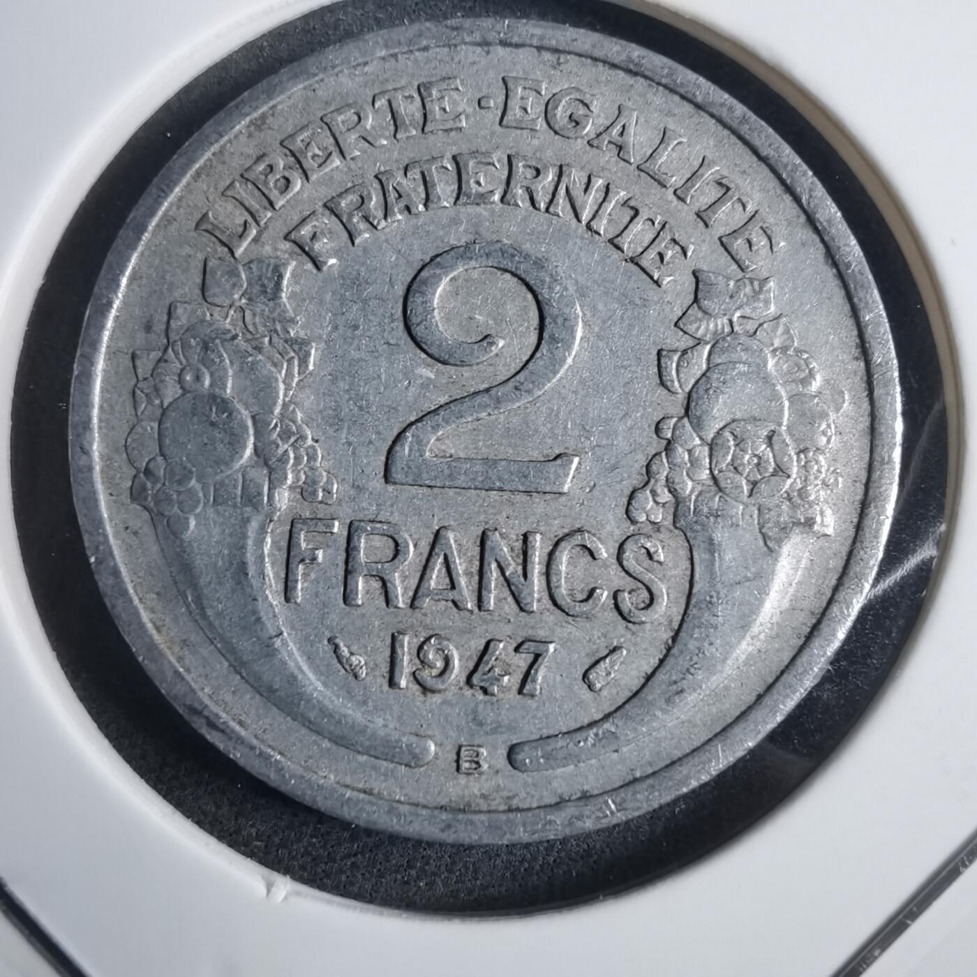 沼泽如烟--第905场 法国1947年2法郎B