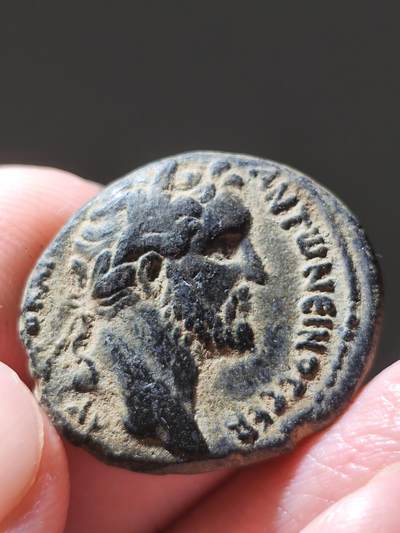 星盘世界钱币十一月二十二日古典币精品专场 - 美品！罗马帝国 安东尼庇护铜币 美索不达米亚上游沿岸城市希拉波利斯城（今天属库尔德控制区的曼比季，前线地区） Δ代表4 可能是面值 沙漠原坑原味道