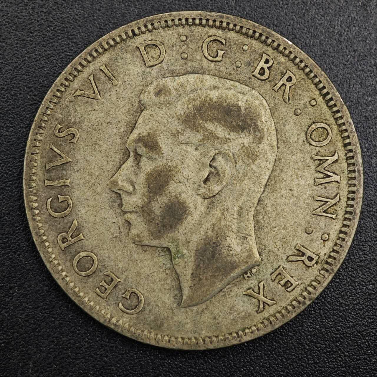 【淘币小摊】实时拍第七百九十六拍   小银币场   满百包邮可预留二周 每周一统一发货   英国1946年乔治六世2先令银币