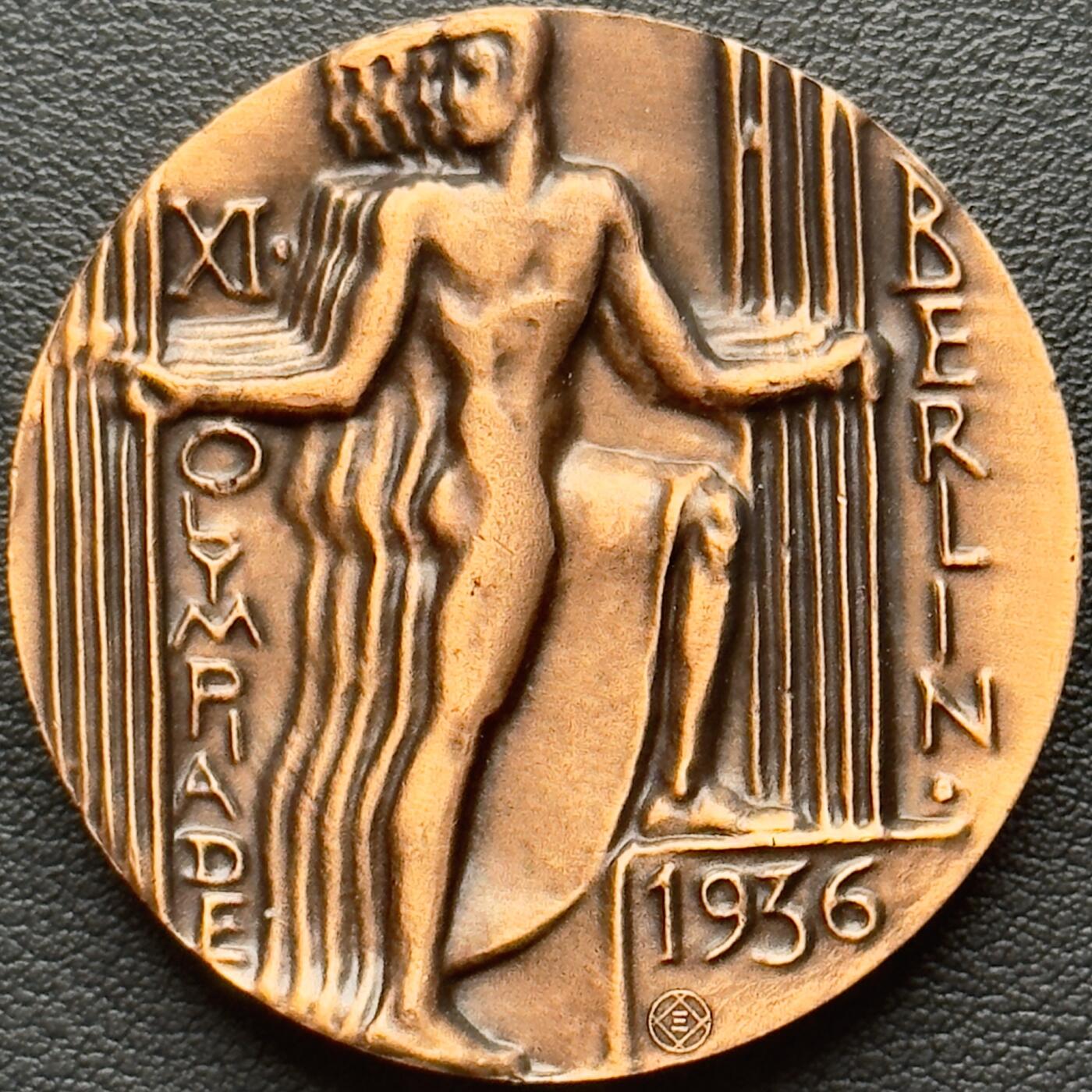 ＜小葵钱铺＞第65期·散币·银币场·满200包邮，不寄存·17号发货 〈55mm，40g±，后铸〉1936年奥林匹克纪念铜章