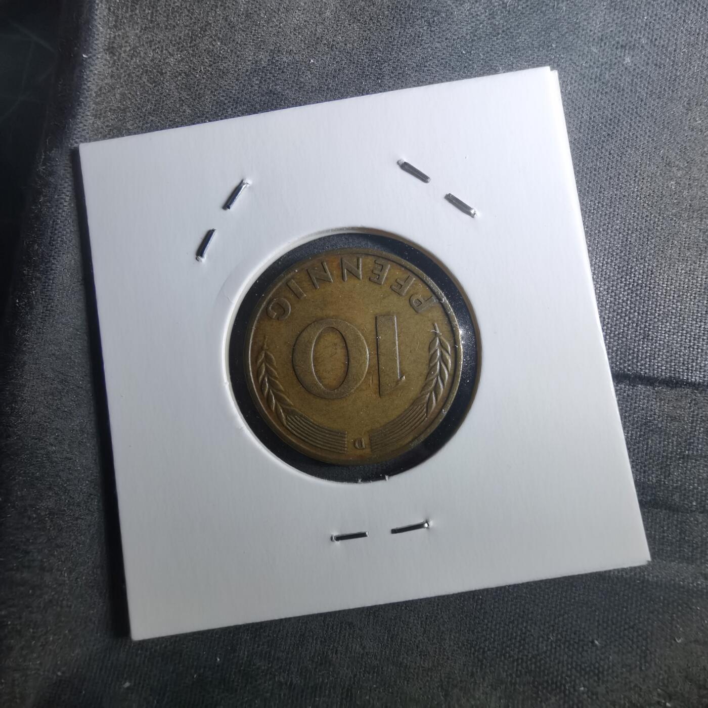 沼泽如烟--第905场 德国1950年10芬尼