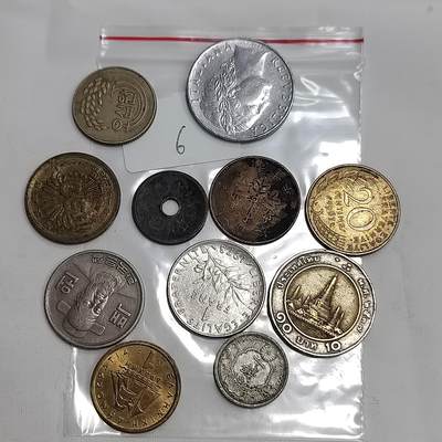 PCAI钱币17-605 外国硬币小专场 - 外国硬币一组  6