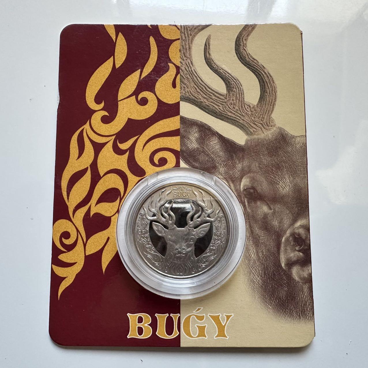 🌹外币初藏🌹🐯2025年第128场  每周二四六晚8️⃣点 接代拍 哈萨克斯坦2020年鹿 100坚戈纪念币 发行量3万枚 精制币