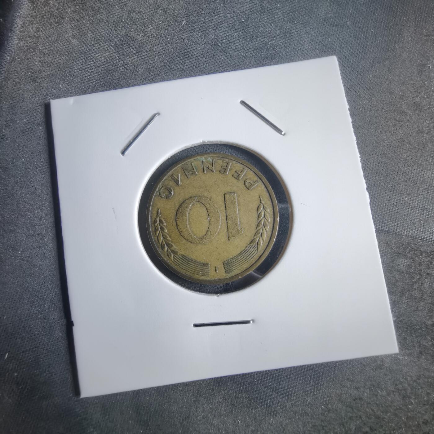 沼泽如烟--第905场 德国1950年10芬尼