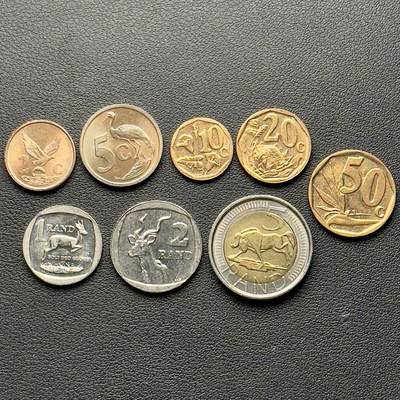 ＜小葵钱铺＞第65期·散币·银币场·满200包邮，不寄存·17号发货 - 南非2001-2004年散年份套币8枚