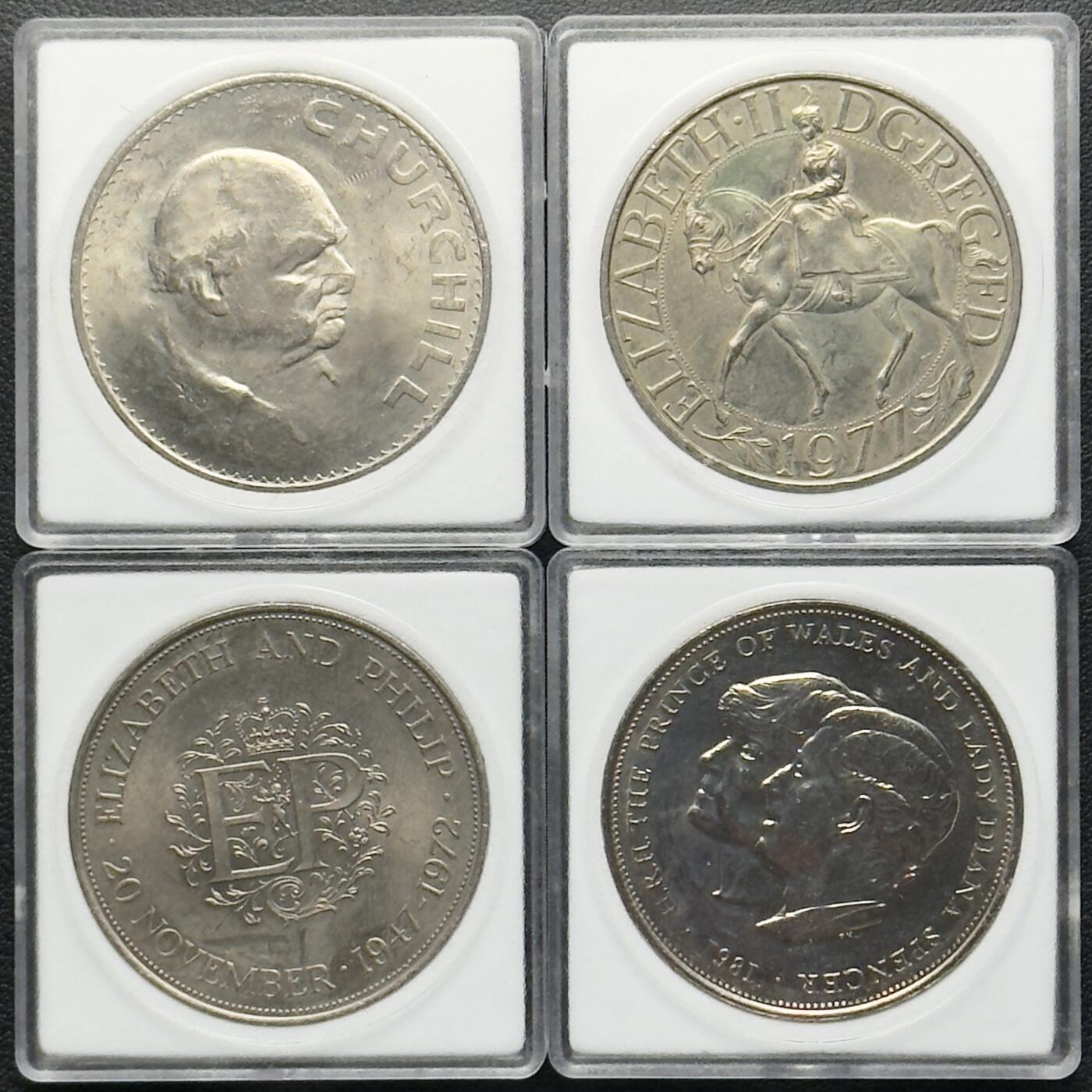 ＜小葵钱铺＞第65期·散币·银币场·满200包邮，不寄存·17号发货 英国克朗币4枚