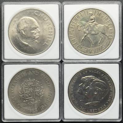 ＜小葵钱铺＞第65期·散币·银币场·满200包邮，不寄存·17号发货 - 英国克朗币4枚