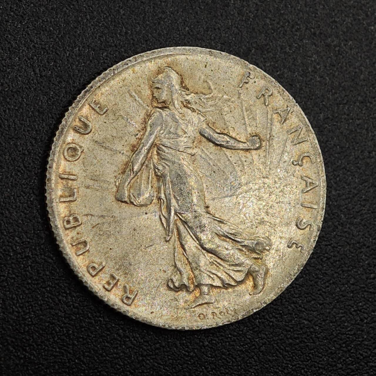 【淘币小摊】实时拍第七百九十六拍   小银币场   满百包邮可预留二周 每周一统一发货   法国1917年播种女神50分银币