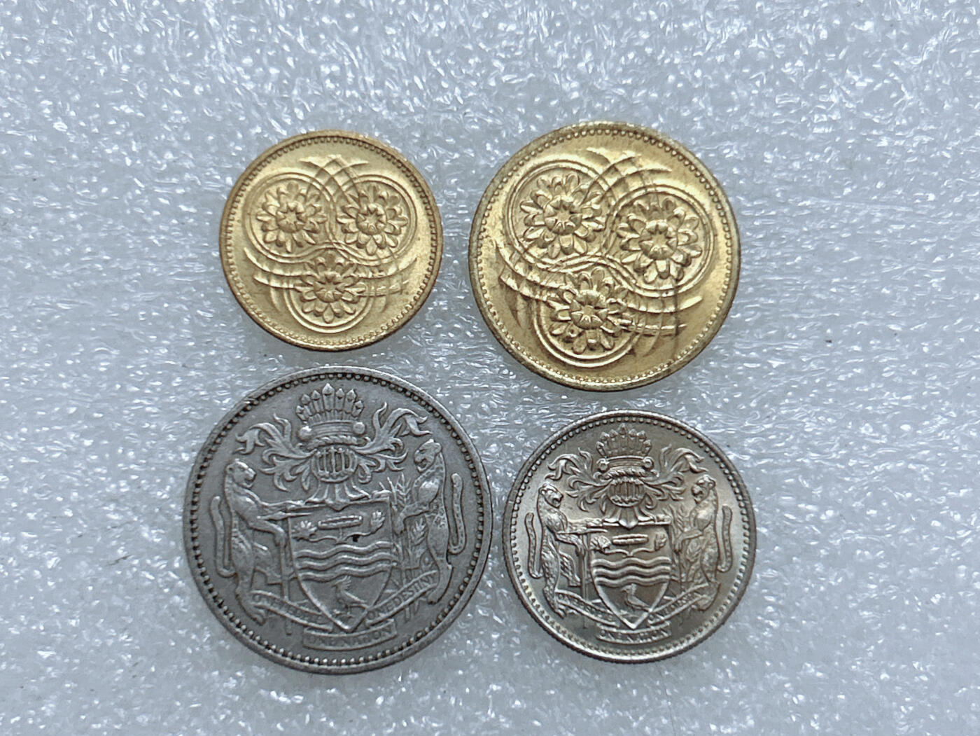 第一海外回流一元起拍收藏 散集专场  第266期 圭亚那1967年硬币 4枚