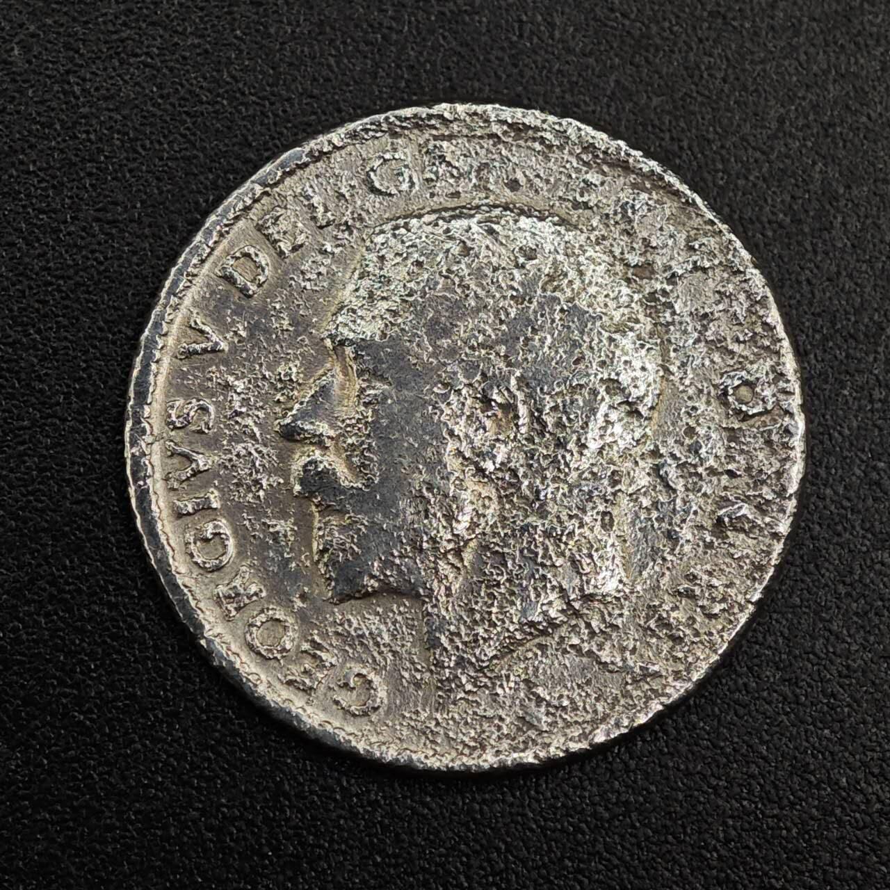 【淘币小摊】实时拍第七百九十六拍   小银币场   满百包邮可预留二周 每周一统一发货   英国1913年乔治五世6便士银币