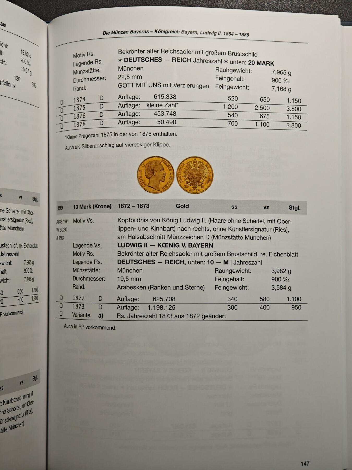 【德藏】世界币章拍卖第153期（拍品征集中~欢迎藏友联系） 全新 巴伐利亚1800-1925钱币目录 硬壳精装 全彩铜版纸印刷