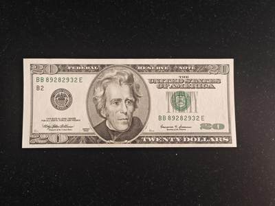 美国 1999年 大头版 20美元 无47 全新 - 美国 1999年 大头版 20美元 无47 全新
