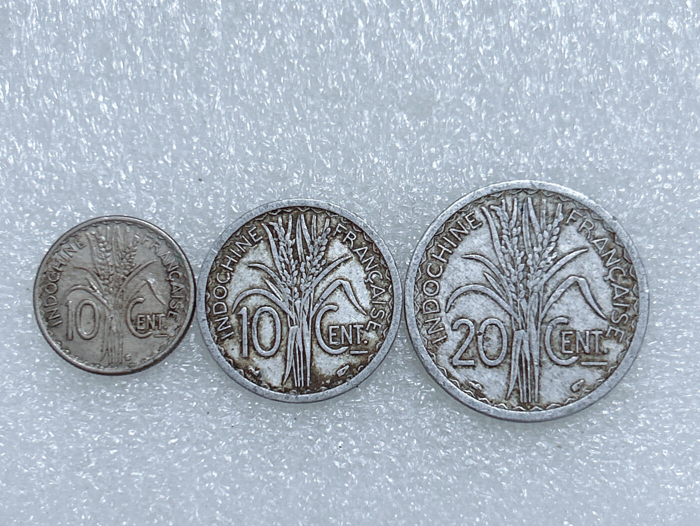 第一海外回流一元起拍收藏 散集专场  第266期 法属印度支那1941/45年硬币 3枚