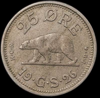 修遠堂世界钱币第九十三期 - 1926年格陵兰25欧尔