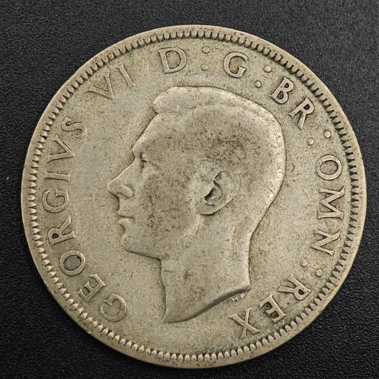 【淘币小摊】实时拍第七百九十六拍   小银币场   满百包邮可预留二周 每周一统一发货   英国1939年乔治六世半克朗银币