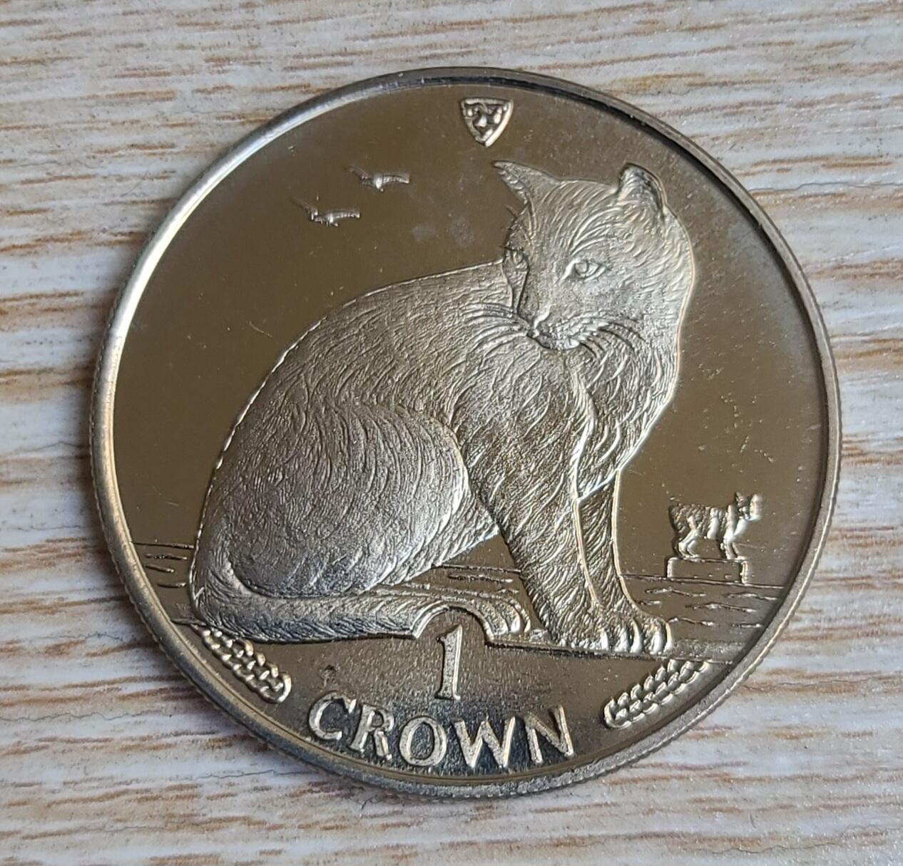 【币将精彩】世界钱币拍卖（2025-11-26） 马恩岛1990年克拉斯获奖币猫咪镍币