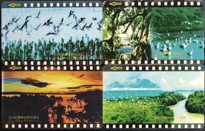 公藏第58期裸卡拍卖 - 深圳GPT旧卡【红树林自然保护区】4全无起皮等。