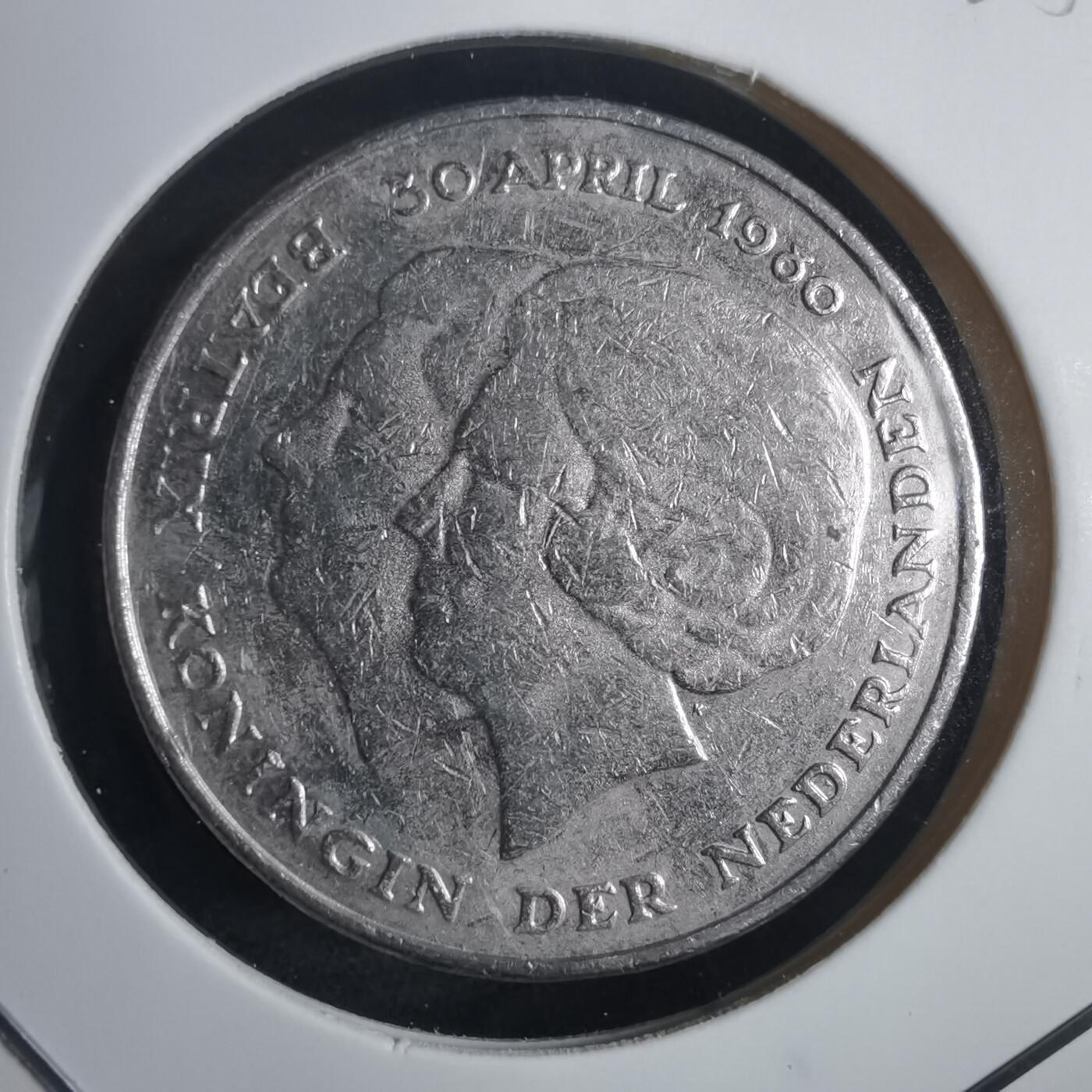 沼泽如烟--第905场 荷兰1980年1盾纪念币