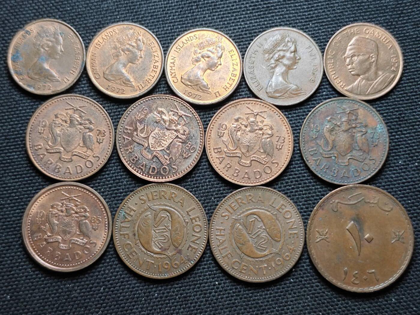 KK钱币收藏小铺  第370场  2月预留时间 周末发货  铜币一组13枚