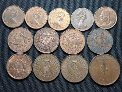 KK钱币收藏小铺  第370场  2月预留时间 周末发货 -  铜币一组13枚