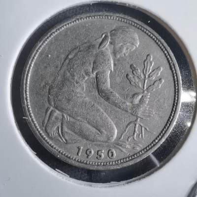 沼泽如烟--第905场 - 德国1950年50芬尼