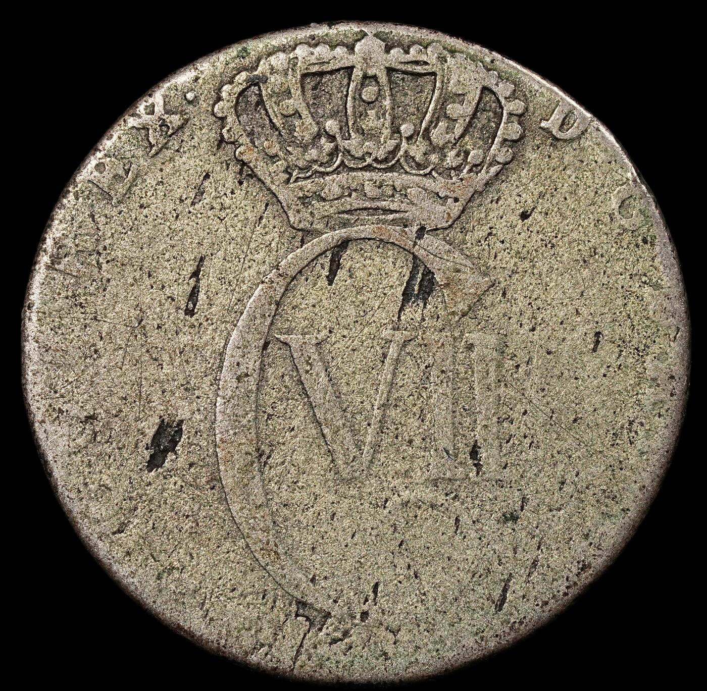 修遠堂世界钱币第九十三期 1767年丹属西印度12 SKILLING银币