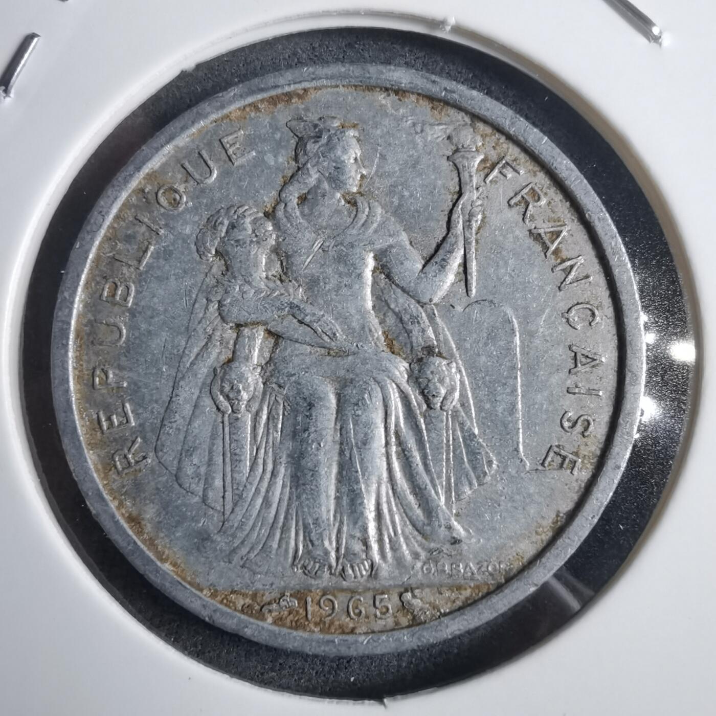 沼泽如烟--第905场 法属波利尼西亚1965年2法郎