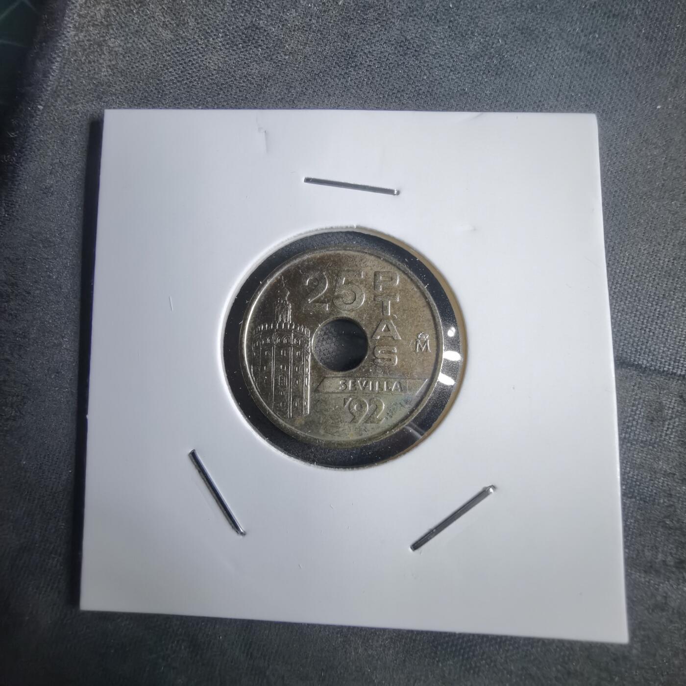 沼泽如烟--第905场 西班牙1992年25比塞塔