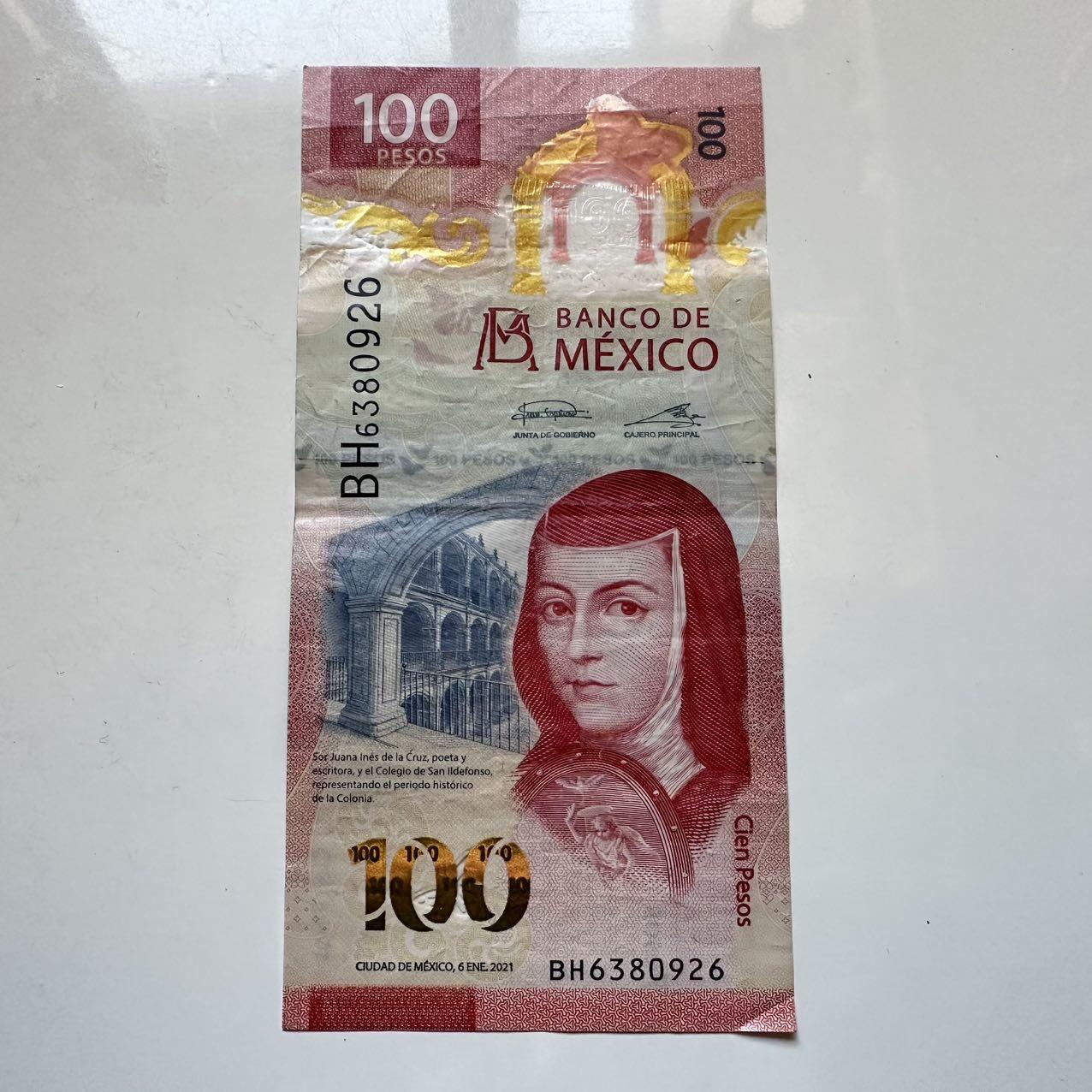 🌹外币初藏🌹🐯2025年第128场  每周二四六晚8️⃣点 接代拍 墨西哥2021年100比索