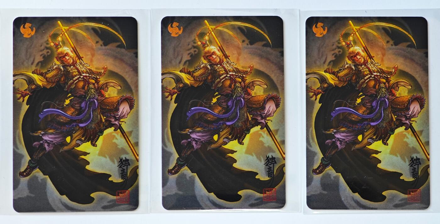 白泽拍卖卡牌手绘专场第28期（细雨生寒、寻梅闻香） 2025 独行正明小卡 3张  普卡