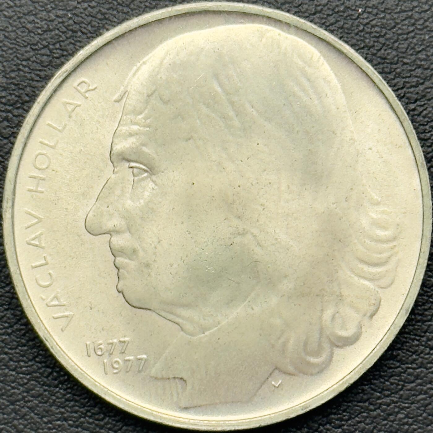 ＜小葵钱铺＞第65期·散币·银币场·满200包邮，不寄存·17号发货 〈15g，700银〉捷克斯洛伐克1977年瓦茨拉夫·霍拉尔逝世300周年100克朗纪念银币