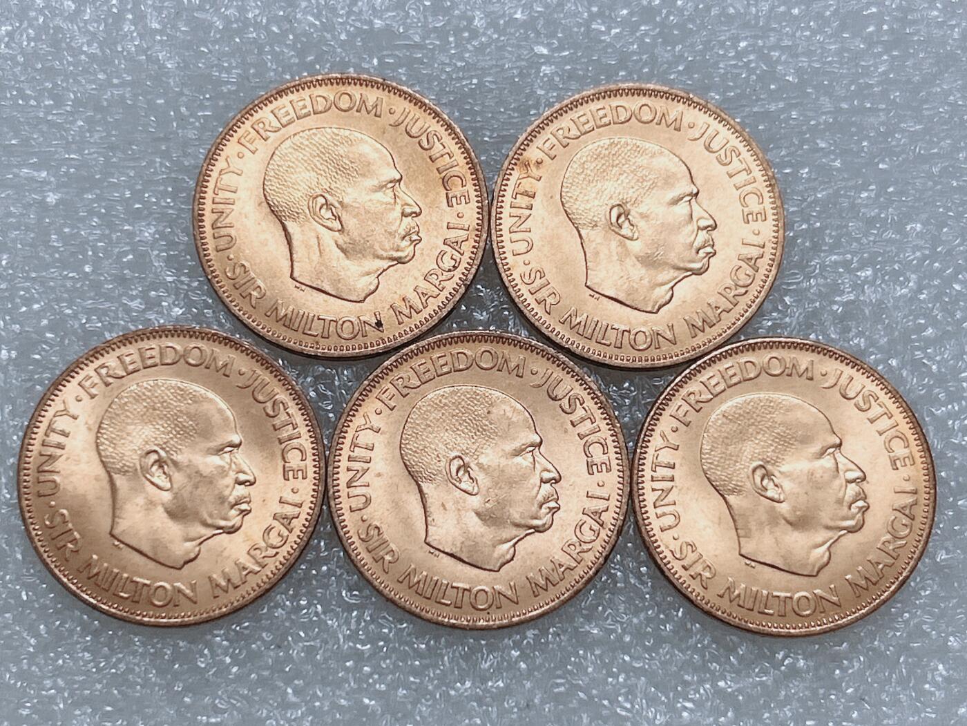 第一海外回流一元起拍收藏 散集专场  第266期 塞拉利昂1964年1分铜币 原光美品