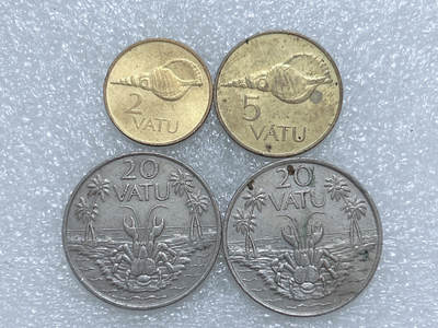 第一海外回流一元起拍收藏 散集专场  第266期 - 瓦努阿图硬币 4枚