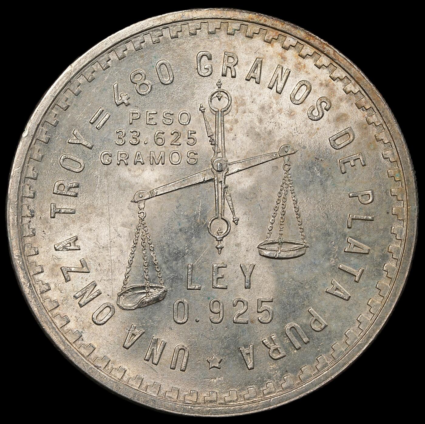 修遠堂世界钱币第九十三期 1949年墨西哥1比索大银币 33.625g，925银 转光