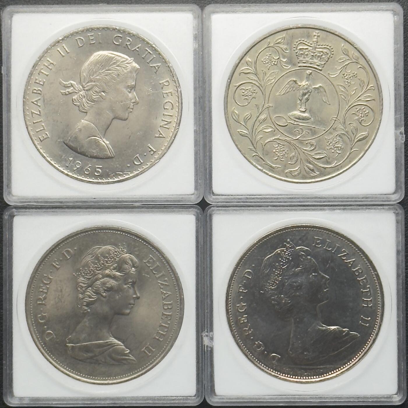 ＜小葵钱铺＞第65期·散币·银币场·满200包邮，不寄存·17号发货 英国克朗币4枚