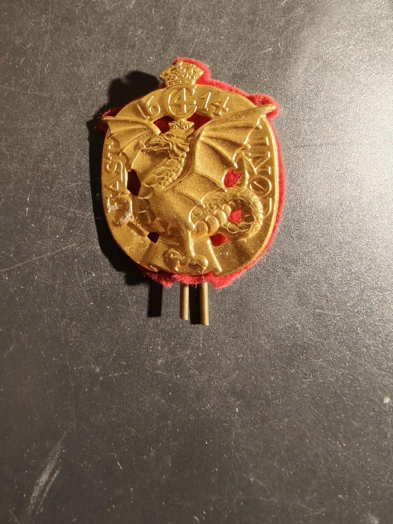 老王徽章第163期 13-15日三场连拍 16日统一发货  13、14日结束后可寄存 丹麦陆军德罗宁根步兵团帽徽