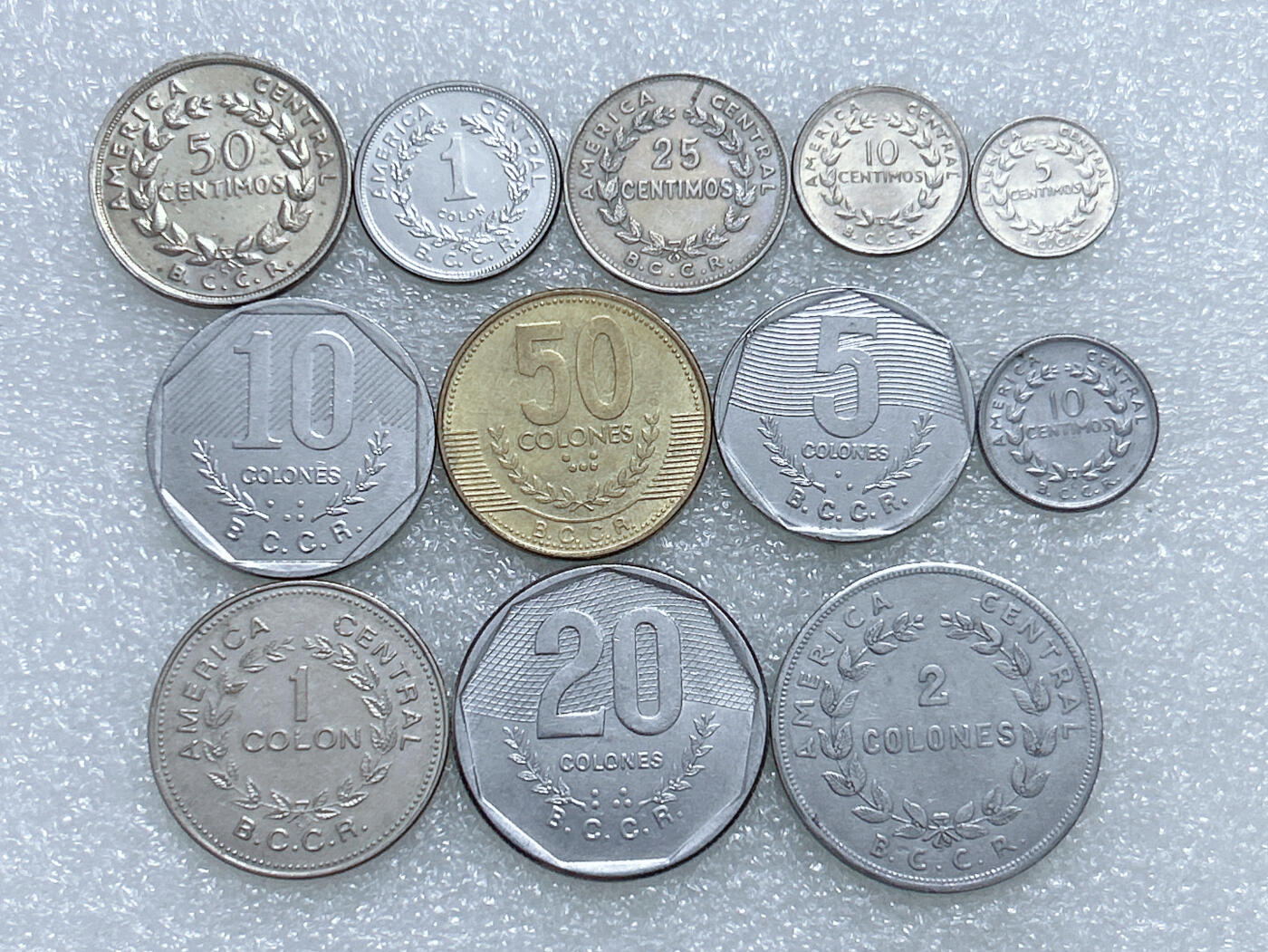 第一海外回流一元起拍收藏 散集专场  第266期 哥斯达黎加硬币 12枚 好品