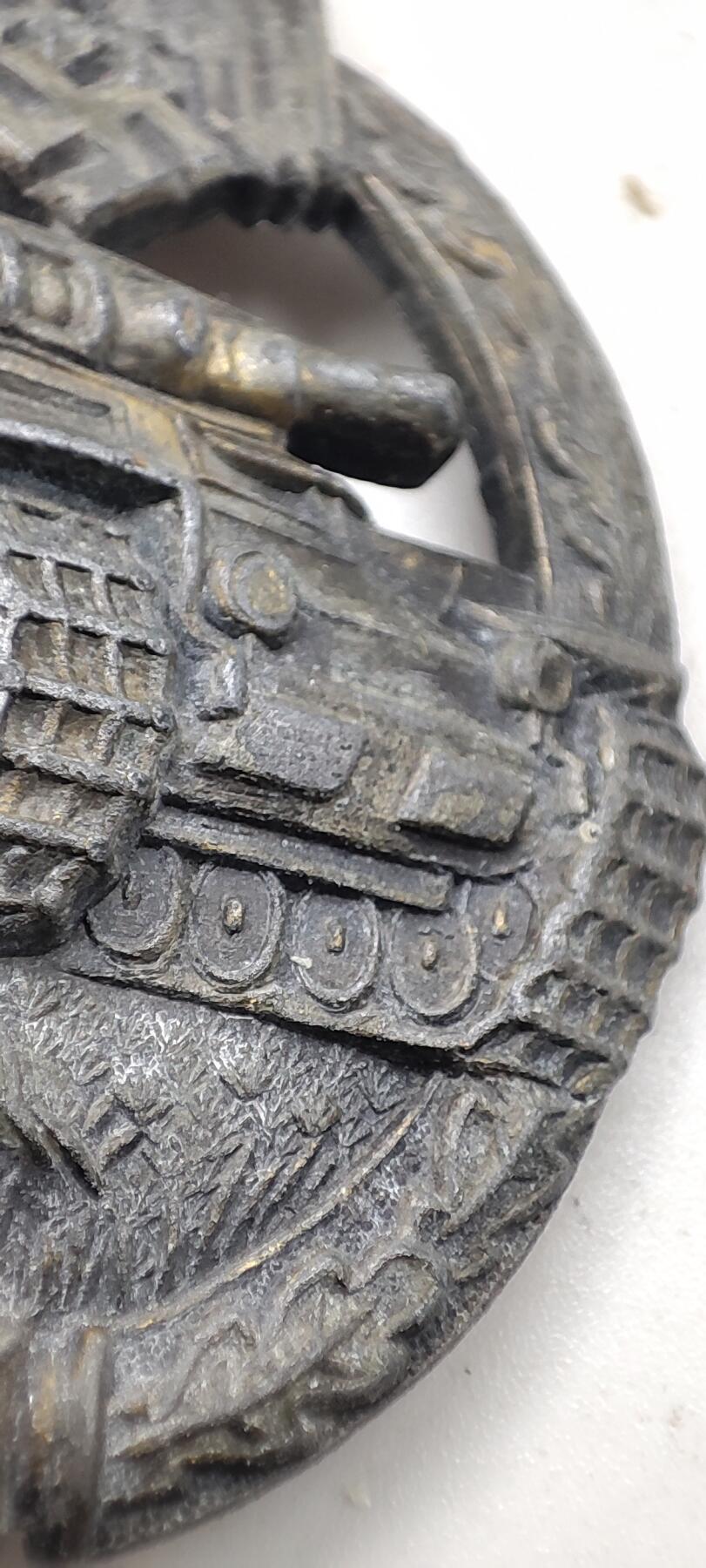 红色经典收藏拍卖专场第31期 德国1939 铜级坦克突击奖章 铸造版