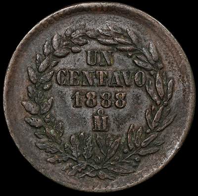 修遠堂世界钱币第九十三期 - 1888年墨西哥1分铜币