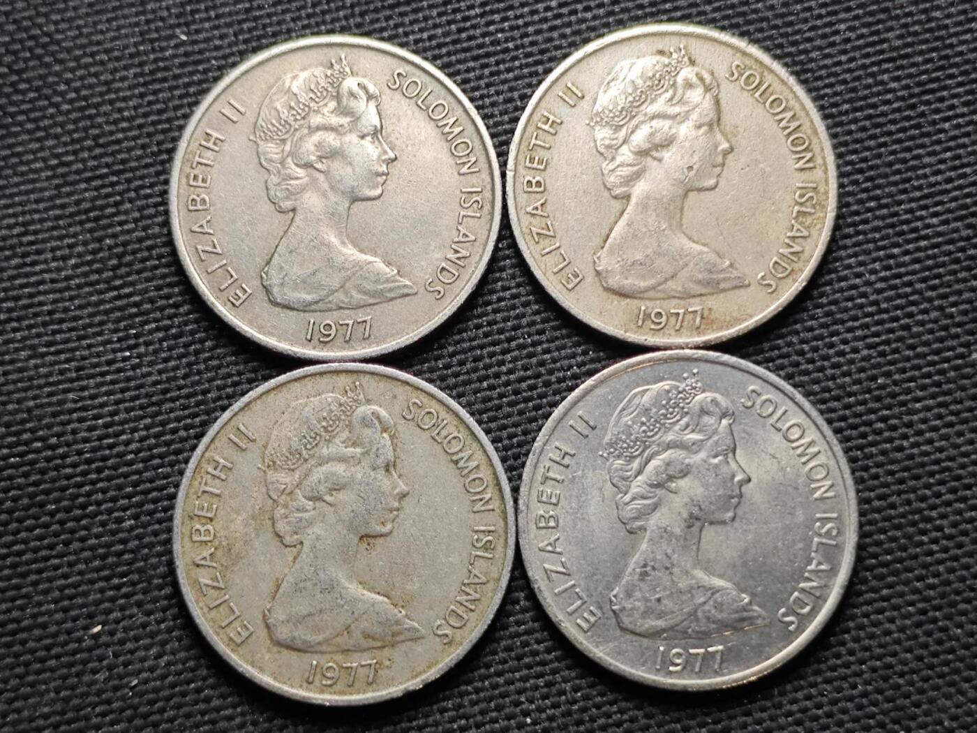 KK钱币收藏小铺  第370场  2月预留时间 周末发货  所罗门群岛10分一组4枚