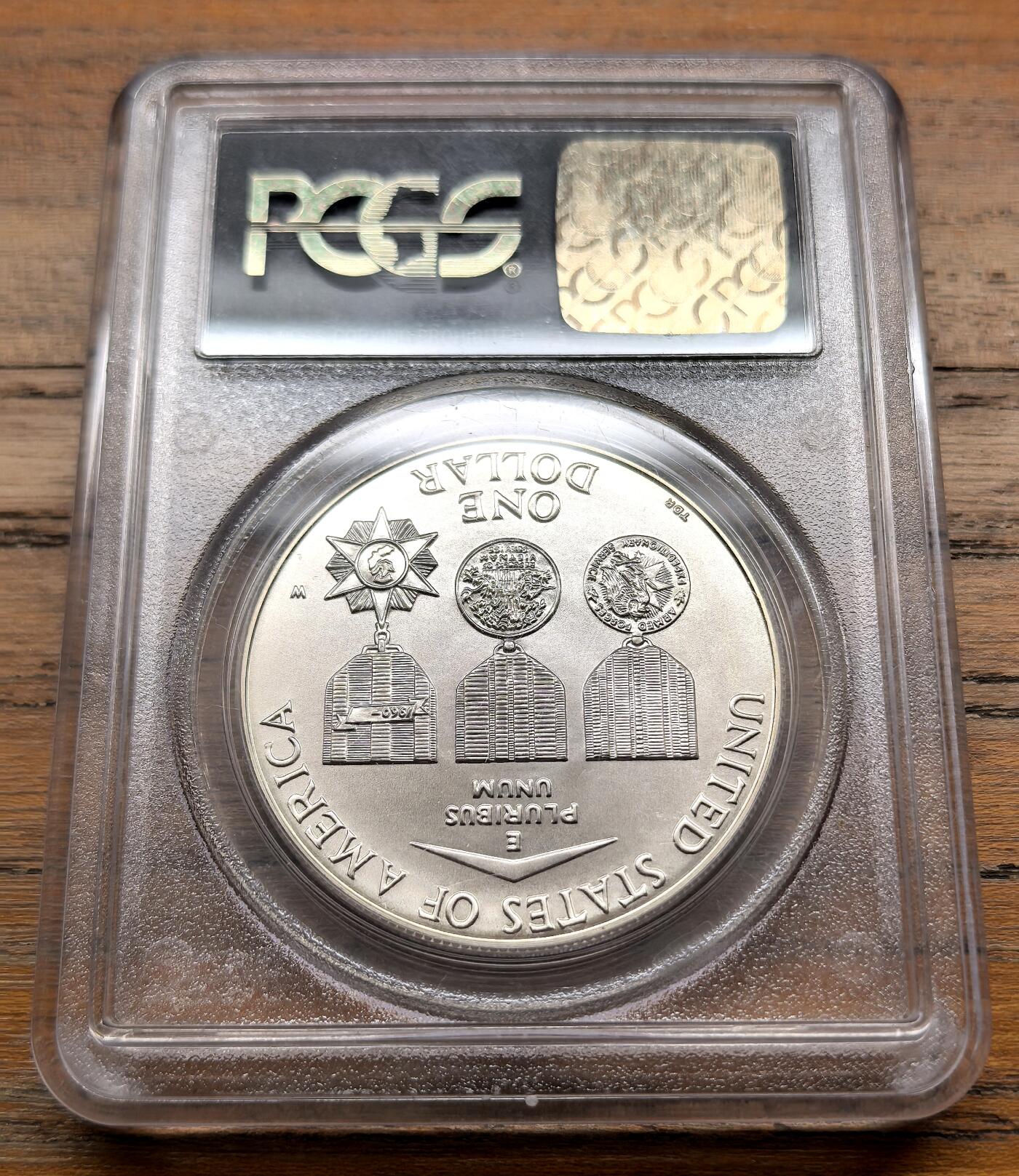 泉海漫舟·凡希社世界钱币微拍第三百十四期 1994美国越南战争纪念Dollar大银PCGS-MS69