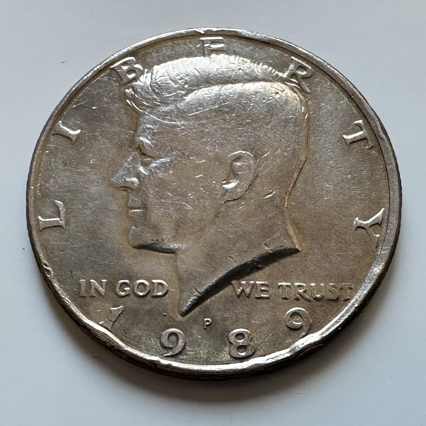 🌹外币初藏🌹🐯2025年第128场  每周二四六晚8️⃣点 接代拍 美国1989年半美元